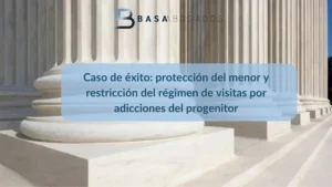 restricción visitas por adicción progenitor
